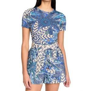NEW MARIE OLIVER ryder tee top in anise breeze